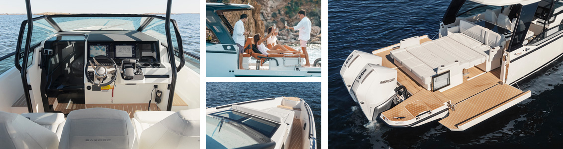 Saxdor 320 GTO yacht a Balatonon – Vízi Taxi